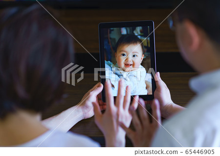 新生活方式在線返校視頻聊天家庭交流日本電暈 65446905