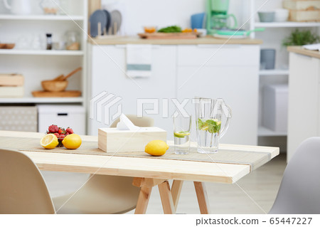 Fresh lemonade and fruits on the table Fresh lemonade and fruits on the table 65447227