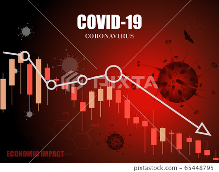 Covid-19 economic impact on economy and business, - Stock Illustration ...
