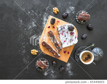 Dates sweet bites. Arabic homemade sweets 65449003