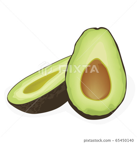 Two halves of avocado Two halves of avocado 65450140