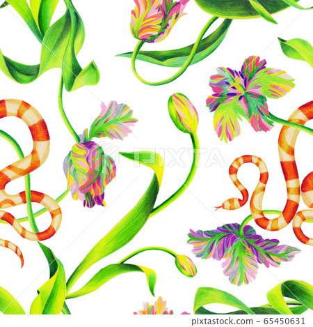 Floral seamless pattern Floral seamless pattern 65450631