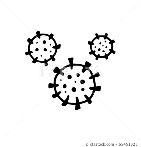 2019-nCoV symbol isolated on white background. COVID-19 Icon. Novel coronavirus outbreak.Prevention of covid infection. Global pandemic alert. Dangerous Virus cell microbe.Isolated vector illustration 2019-nCoV symbol isolated on white background. COVID-19 Icon. Novel coronavirus outbreak.Prevention of covid infection. Global pandemic alert. Dangerous Virus cell microbe.Isolated vector illustration 65451323