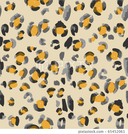 Vector abstract seamless pattern. Doodle figures and flowers imitation. Leopard skin texture Vector abstract seamless pattern. Doodle figures and flowers imitation. Leopard skin texture 65452061
