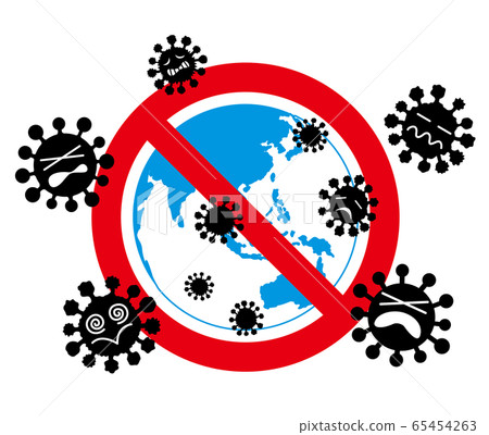 Virus entry prohibited earth 65454263