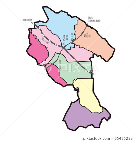 高津區地圖 高津區地圖 65455252
