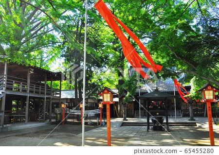 Setagaya Ward Todoroki Gorge Todoroki Fudo precinct main hall, observatory and fresh greenery 65455280