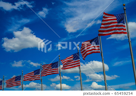 華盛頓國家紀念碑美國國旗（星條旗） 65459254