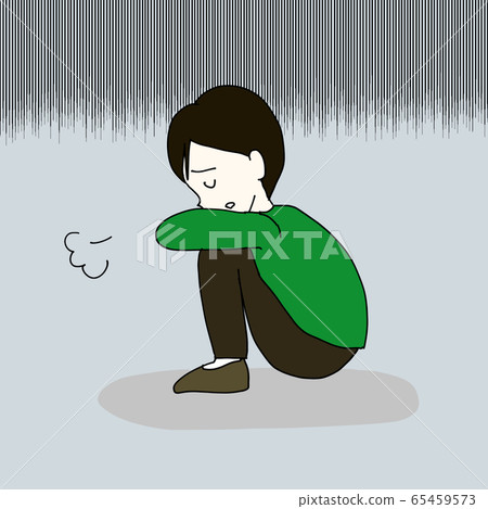 Depression / Men / Illustration Depression / Men / Illustration 65459573