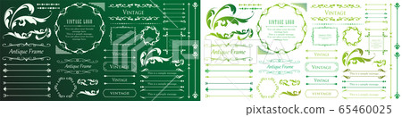 花藝設計，植物邊框，葉子，自然，復古，古董，植物 65460025