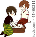 Illustration material Thai style footbath 65460211