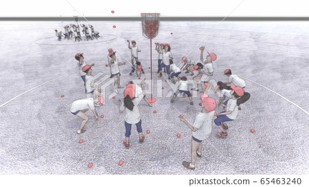 School athletic meet, ball case, no audience, no building Illustration 34 School athletic meet, ball case, no audience, no building Illustration 34 65463240
