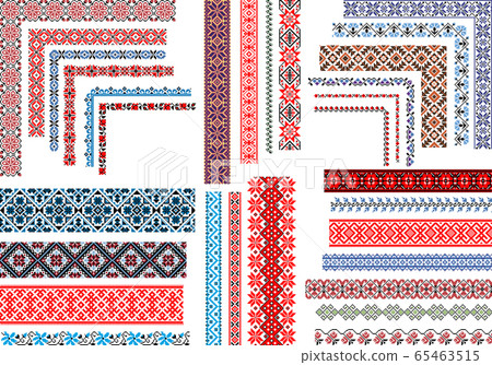 Seamless Ethnic and Vintage Embroidery Patterns 65463515