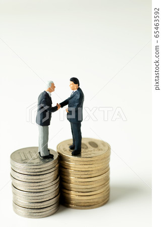 Business scene handshake 65463592