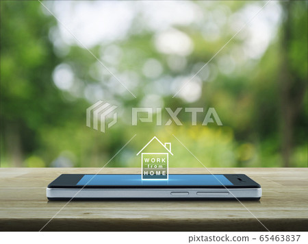 Business social distancing online concept 65463837