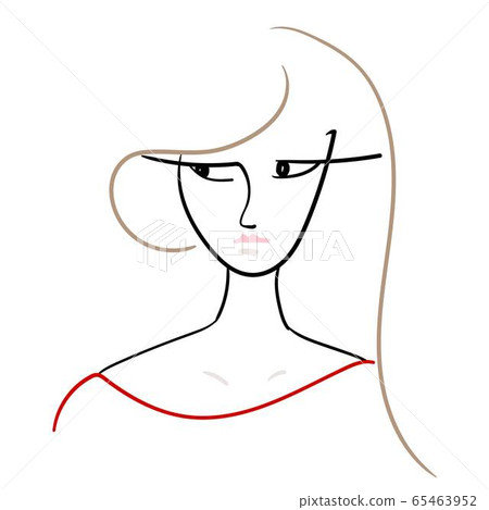 珠寶抽象女劍畫，笀筆 65463952