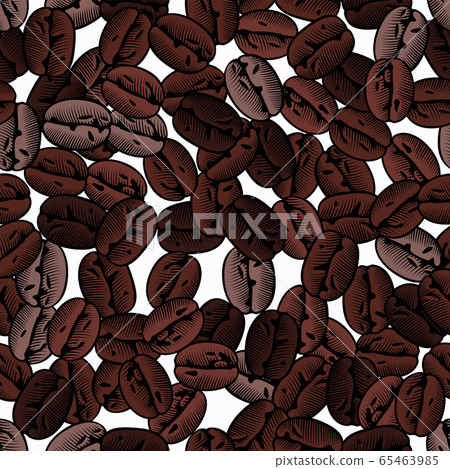 Roasted coffee beans background. 65463985