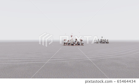 School athletic meet, ball case, no audience, no building Illustration 12 School athletic meet, ball case, no audience, no building Illustration 12 65464434