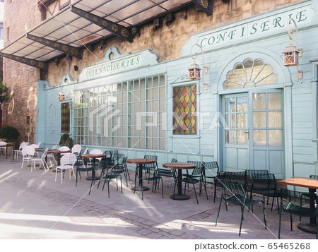 Exterior decoration cafe and restaurant European style on French village at Ba Na Hills mountain resort in Danang, Vietnam Exterior decoration cafe and restaurant European style on French village at Ba Na Hills mountain resort in Danang, Vietnam 65465268