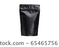 Foil pouch with zipper and plastic ,Coffee bag packaging isolated on white background with clipping path 65465756