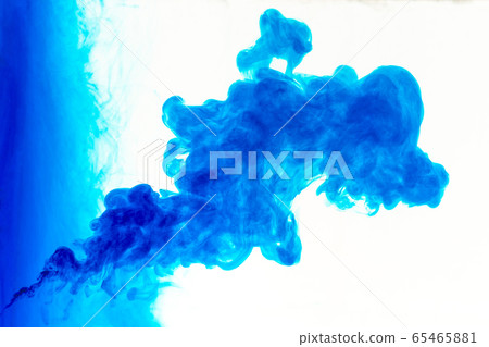 Cloud of ink in water isolated on white. Color of Cloud of ink in water isolated on white. Color of 65465881