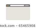 grey web browser isolated on white background vector 65465908