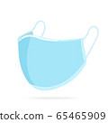 blue surgical mask isolated on white background vector eps10 65465909