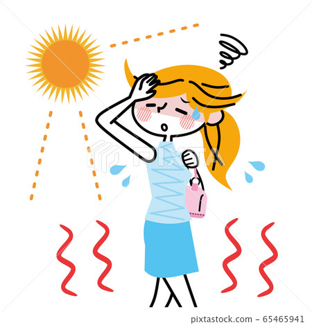 Sunlight heatstroke 65465941