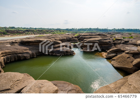 Natural of Rock Canyon in Mekhong River in Ubon Natural of Rock Canyon in Mekhong River in Ubon 65466779