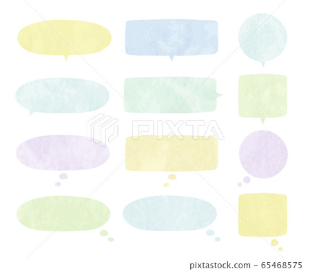 簡單的POP語音氣泡/插圖/手繪圖 65468575