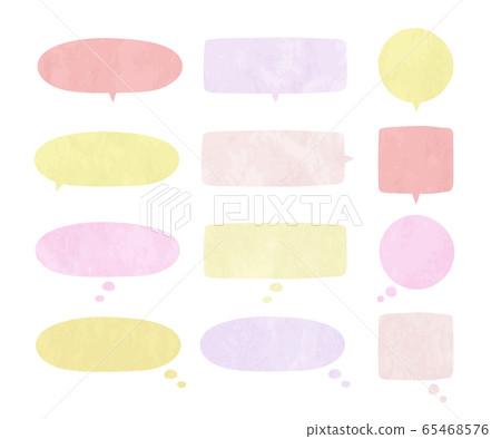 簡單的POP語音氣泡/插圖/手繪圖 65468576