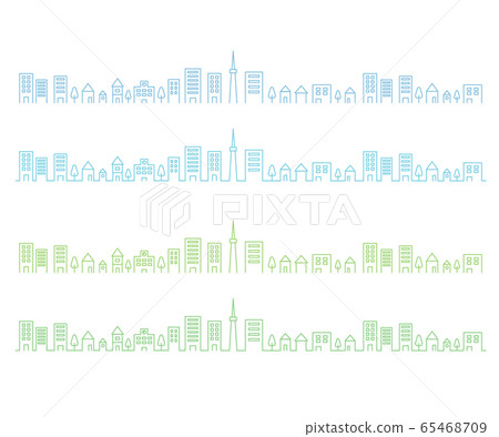 城市景觀背景圖/城鎮/簡單 65468709
