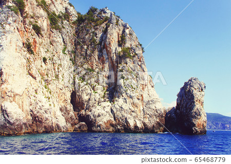 Rock from the sea near at Cape Palinuro Rock from the sea near at Cape Palinuro 65468779