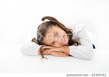 Schoolgirl cute ponytail hairstyle. Excellent Schoolgirl cute ponytail hairstyle. Excellent 65469381