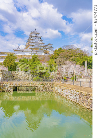 Himeji Castle in spring 65474773