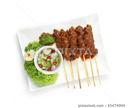 Beef Satay (Sate Daging) Indonesia Food Appetizer 65474994