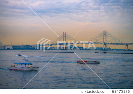 Yokohama cityscape in Japan cruise ship with coronavirus and Daikoku wharf = 25 days (this day, basic policy for prevention of infection) Yokohama cityscape in Japan cruise ship with coronavirus and Daikoku wharf = 25 days (this day, basic policy for prevention of infection) 65475186