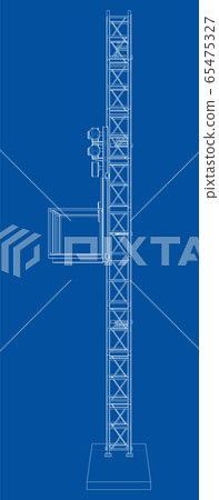 Mast lifts outline. Vector 65475327