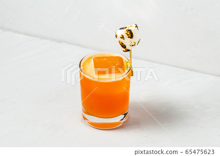 Sweet orange fruit delicious cocktail in a glass Sweet orange fruit delicious cocktail in a glass 65475623