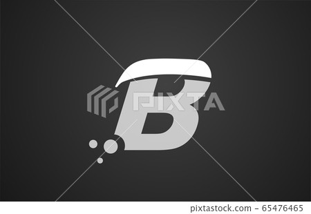 Black And White B Alphabet Letter Logo Icon For - Stock Illustration ...