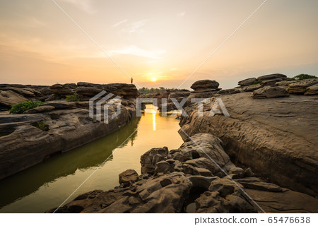 Natural of Rock Canyon in Mekhong River in Ubon Natural of Rock Canyon in Mekhong River in Ubon 65476638