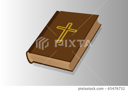 Book with cross - vector 65476732