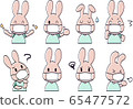 Rabbit color with a mask 65477572