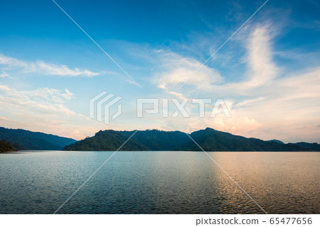 Beautiful lake with mountain 65477656