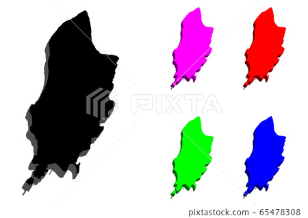 3D map of Isle of Man 3D map of Isle of Man 65478308