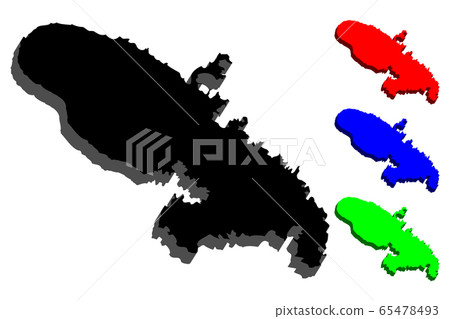3D map of Martinique 3D map of Martinique 65478493