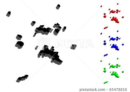 3D map of Seychelles 3D map of Seychelles 65478810