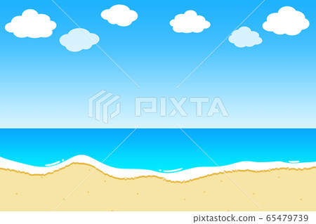 海洋背景矩形雲 海洋背景矩形雲 65479739