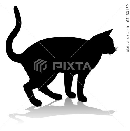 Silhouette Cat Pet Animal 65480179