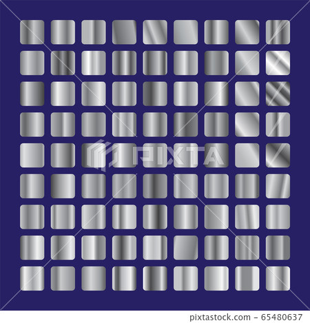 Silver squares glass collection. Background steel glassworks texture vector icon. Set of grey gradients. Elegant gray metallic gradient illustration Silver squares glass collection. Background steel glassworks texture vector icon. Set of grey gradients. Elegant gray metallic gradient illustration 65480637